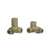 Cutout image of Redroom by Barwick Brushed Brass Corner Round Manual Radiator Valves